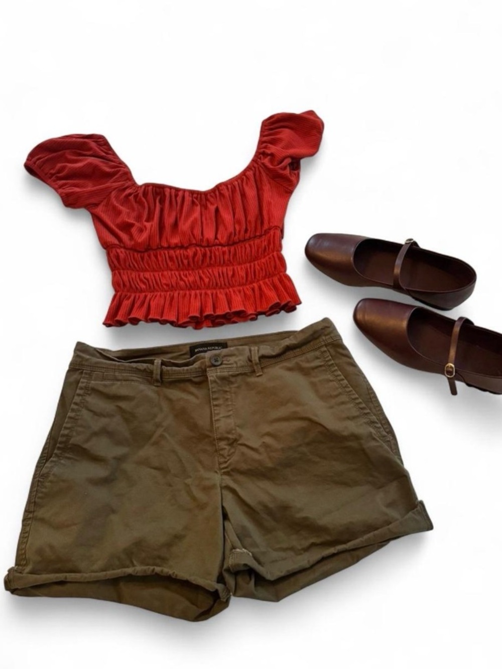 Banana Republic Olive Green Shorts